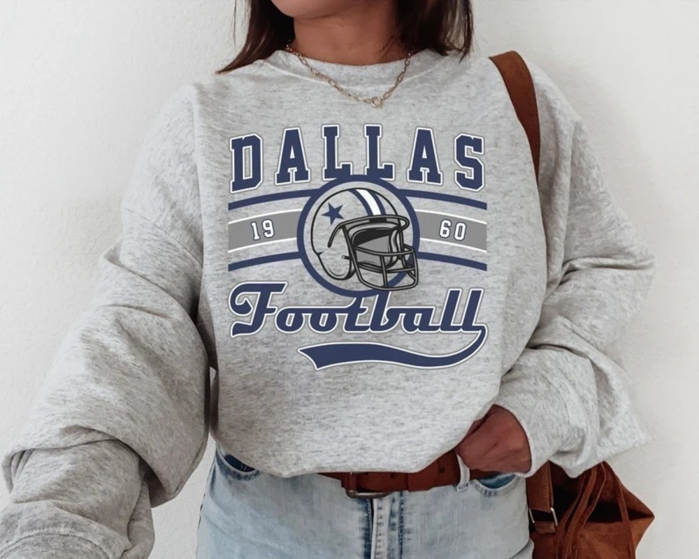 Dallas Football T-Shirt Sweatshirt Style Cowboy Shirt Football Fans